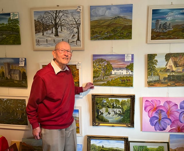 Artist's charity exhibition a great success