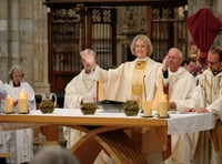 Bishop Jackie makes history at Maundy Thursday service