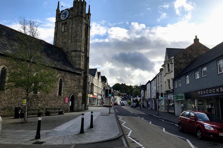 Okehampton town centre