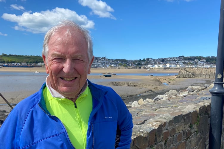 Jim Bennet on his Tarka Trail bike ride