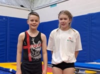 Young gymnasts train for England squad