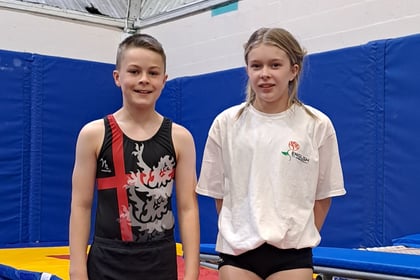 Young gymnasts train for England squad