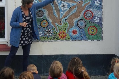 Mosaic unveiled at village school