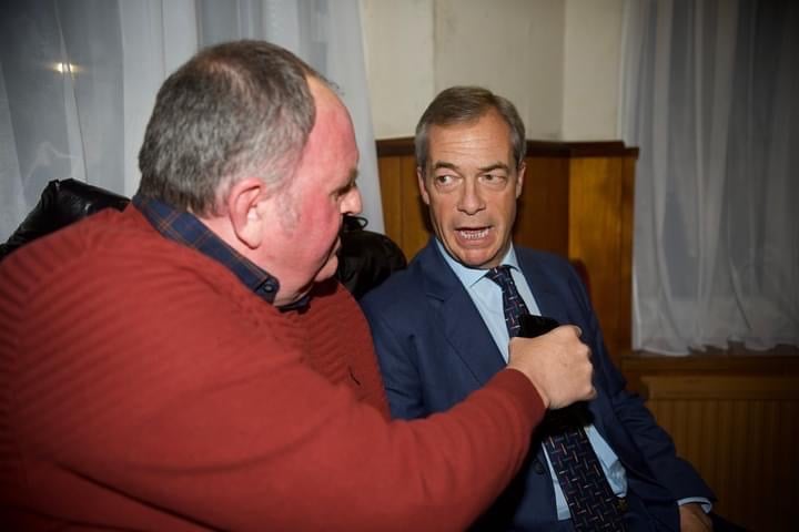 Nigel Farage with Richard Harding