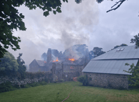 In Pictures: South Tawton house fire where roof collapsed 