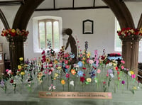 Church's handmade wildflower meadow flags up children's mental health