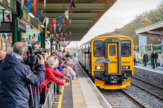 The reopening of Okehampton station on the GWR route, Devon took place today with the RT Honourable Grant Shapps, Transport Minister as the guest to officially open the line. Photographs by Jack Boskett