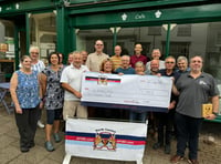 North Tawton club raises £1,000 for The Veterans Charity
