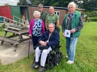 £500 donation for Okehampton Men in Sheds