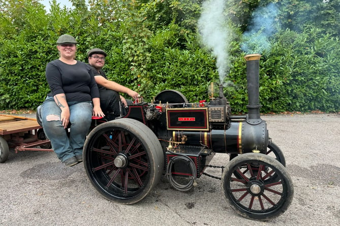 One of the steam engines which gave rides at the Open Day.  AQ 2032
