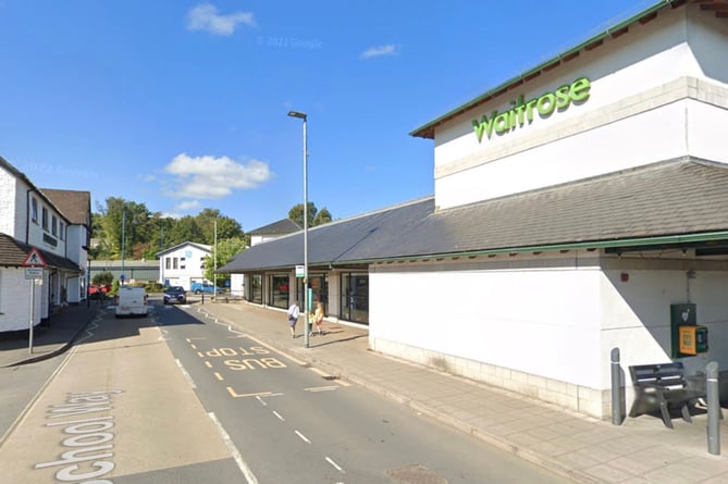 Police said the incident took place outside Waitrose on School Way 