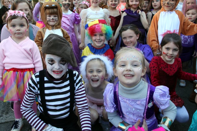 Children from FOOTsteps School of Dance taking part in the Okehampton Carnival in 2018. Entries are now open for this year's carnival