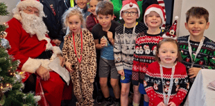 Okehampton Primary's Santa Run sees 150 brave chill 