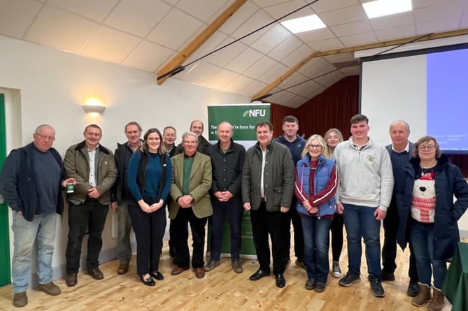 Mel Stride MP meeting with NFU members