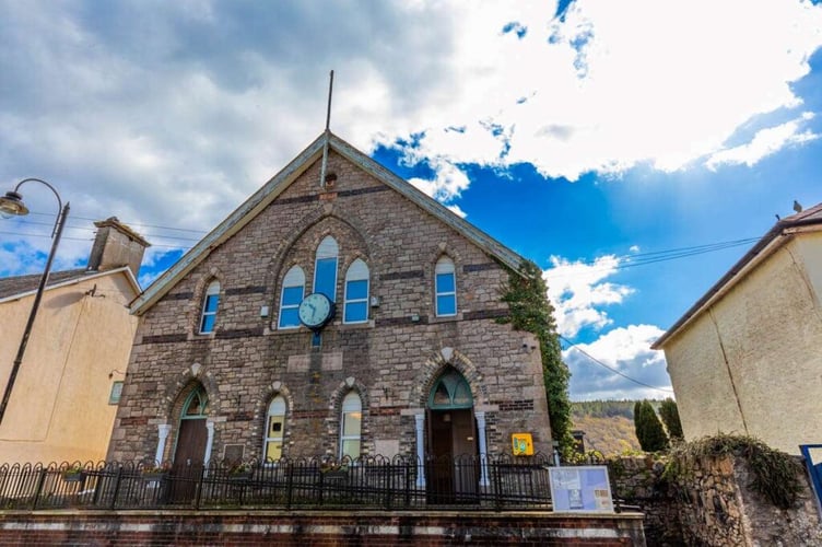 Gunnislake village hall was built as a Methodist Chapel in 1878