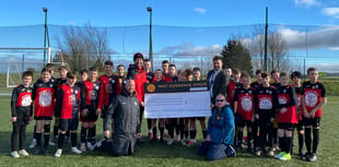 Big donation for all-weather pitch for young Hatherleigh footballers