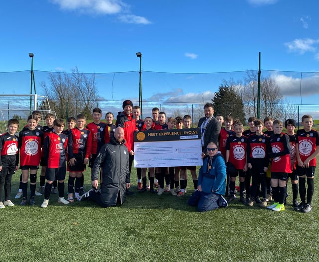 Big donation for all-weather pitch for young Hatherleigh footballers