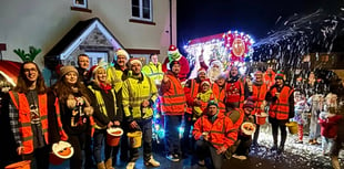 Fantastic total raised by Okehampton Round Table's Santa Sleigh